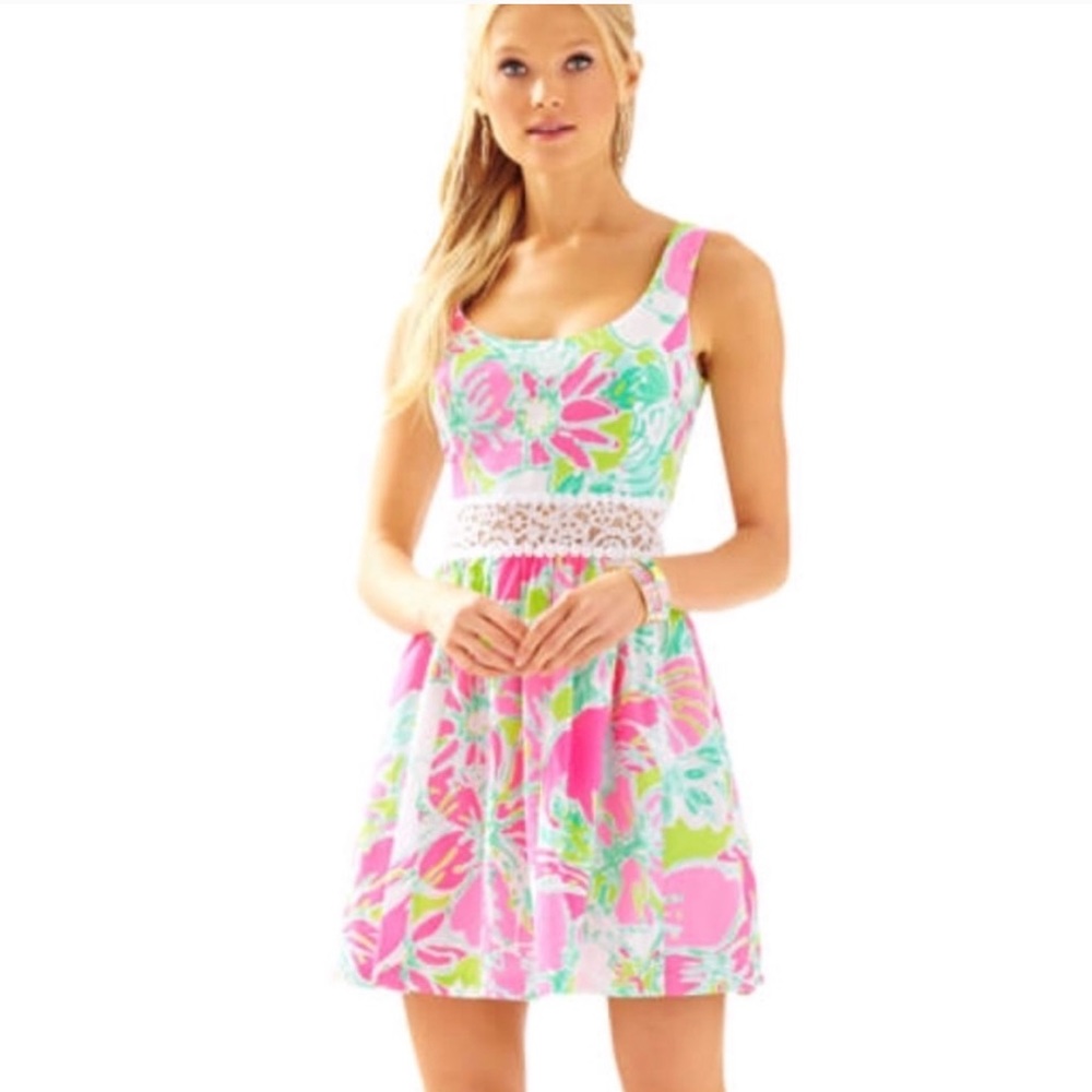 Lily Pulitzer Rosemarie Flamingo Pin Dress